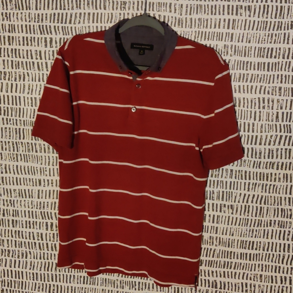Banana Republic Stripped Polo